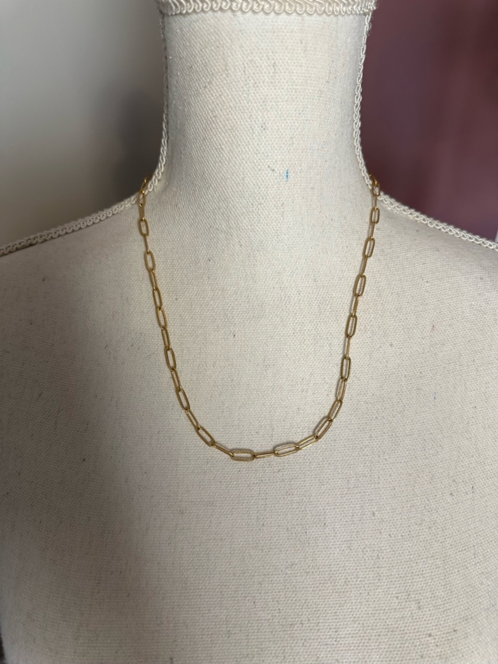 Madewell Gold Paperclip Link Necklace
